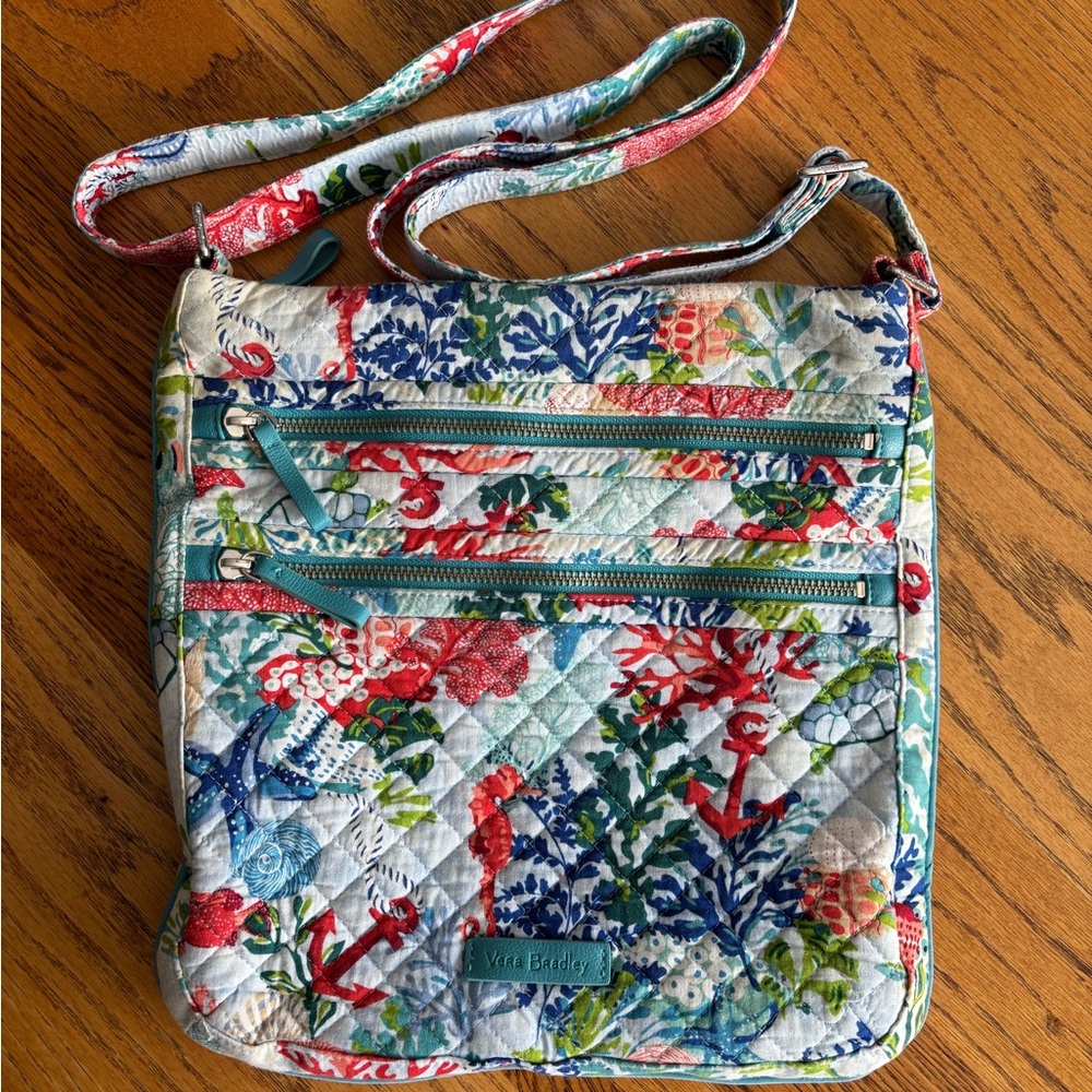 Vera Bradley Colorful Ocean themed Crossbody Bag